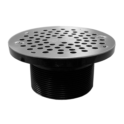 3-1/2" IPS ABS Spud with 6" Stainless Steel Strainer