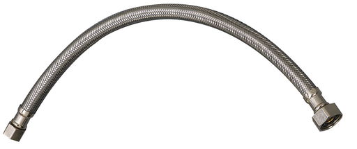 Faucet Supply Line - 3/8in Compression X 1/2in FIP X 12" - Stainless Steel- Lead Free (KEE PP23801LF 12" SS LAV SUPPLY)