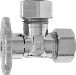 Water Supplies - Quarter Turn Valves - Angle - Compression x Compression - 2623PCLF