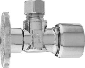 Water Supplies - Quarter Turn Valves - Angle - Quick Lock Push Fit Application x Compression - K2622PCPOLF