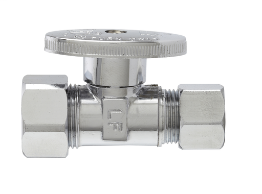 Water Supplies - Quarter Turn Valves - Straight - Compression x Compression - 2069PCLF