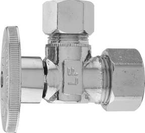 Water Supplies - Quarter Turn Valves - Angle - Compression x Compression - 2624PCLF