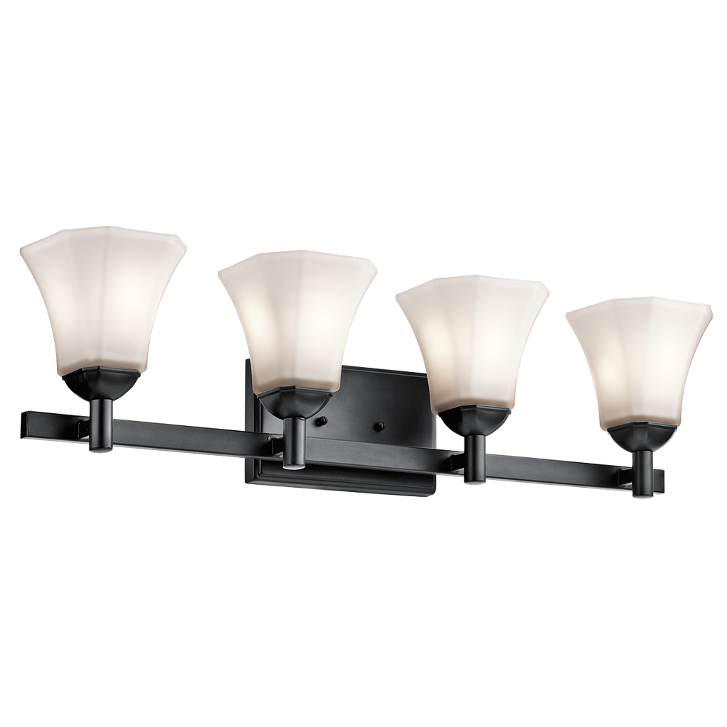 Serina 4 Light Bath Light in Black