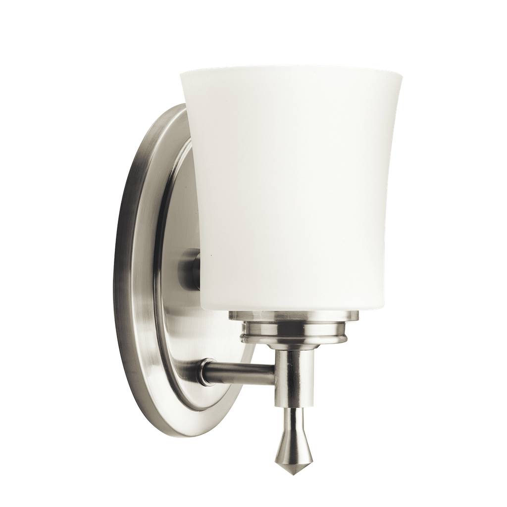 Wharton 1 Light Wall Sconce - Brushed Nickel