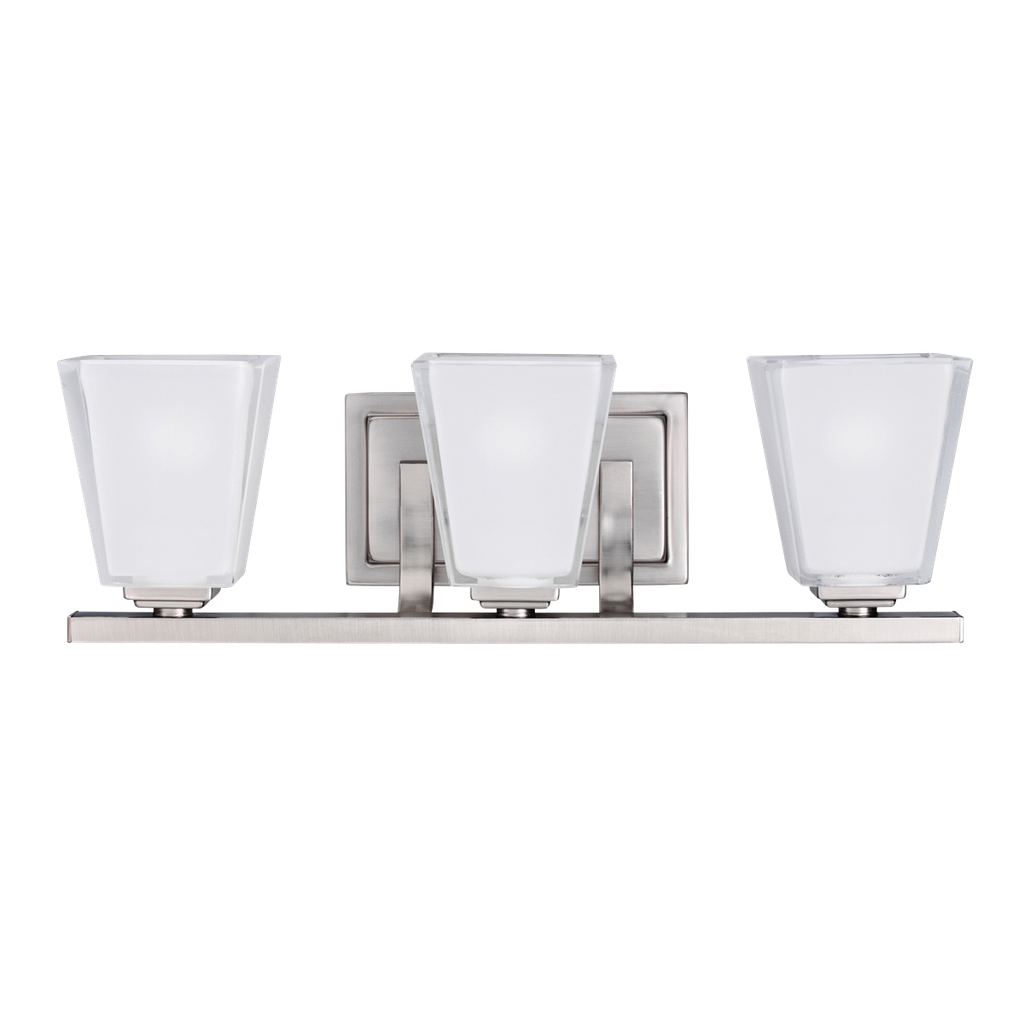 Urban Ice 3 Light Bath Light in Antique Pewter