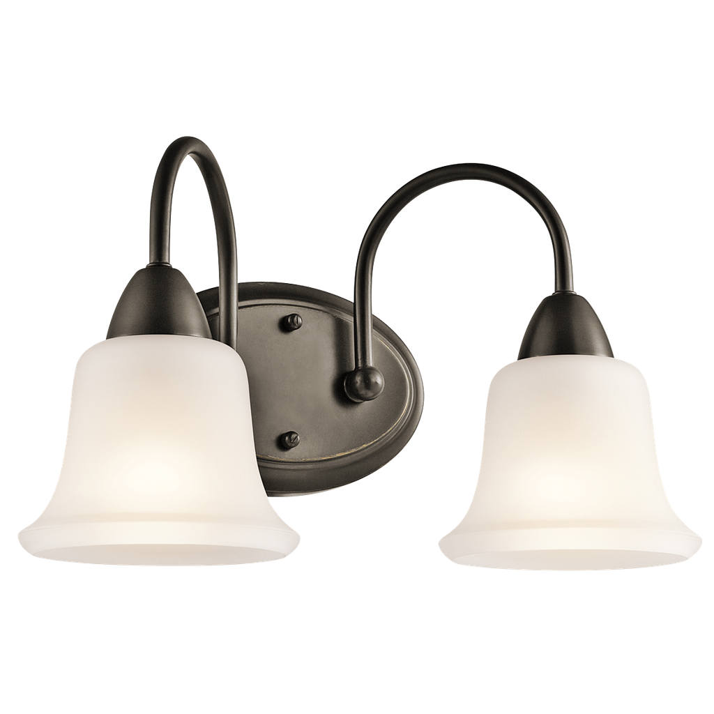 Kichler 45882OZ Olde Bronze 2-Light Nicholson Bath Vanity Kichler 45882OZ Olde Bronze 2-Light Nicholson Bath Vanity