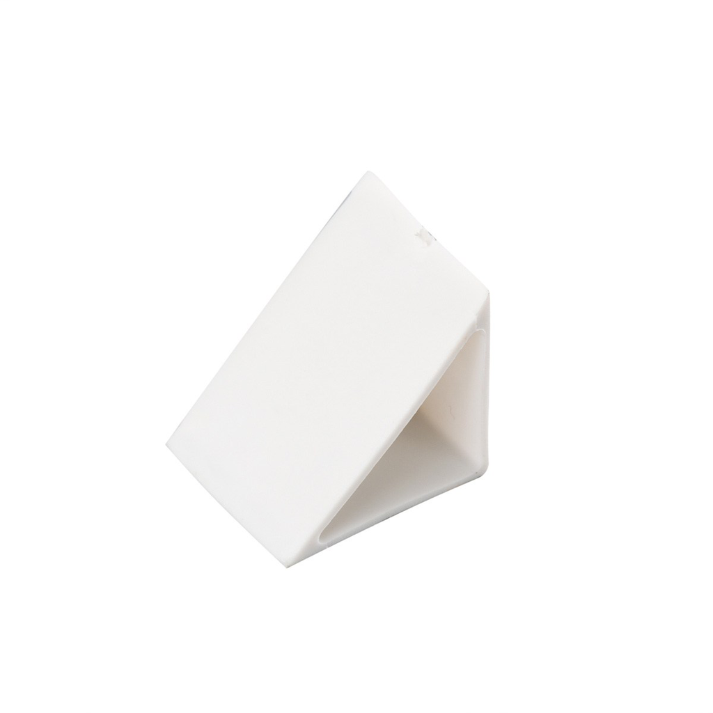 Tape Light 45 Degree Track Endcap - White WH