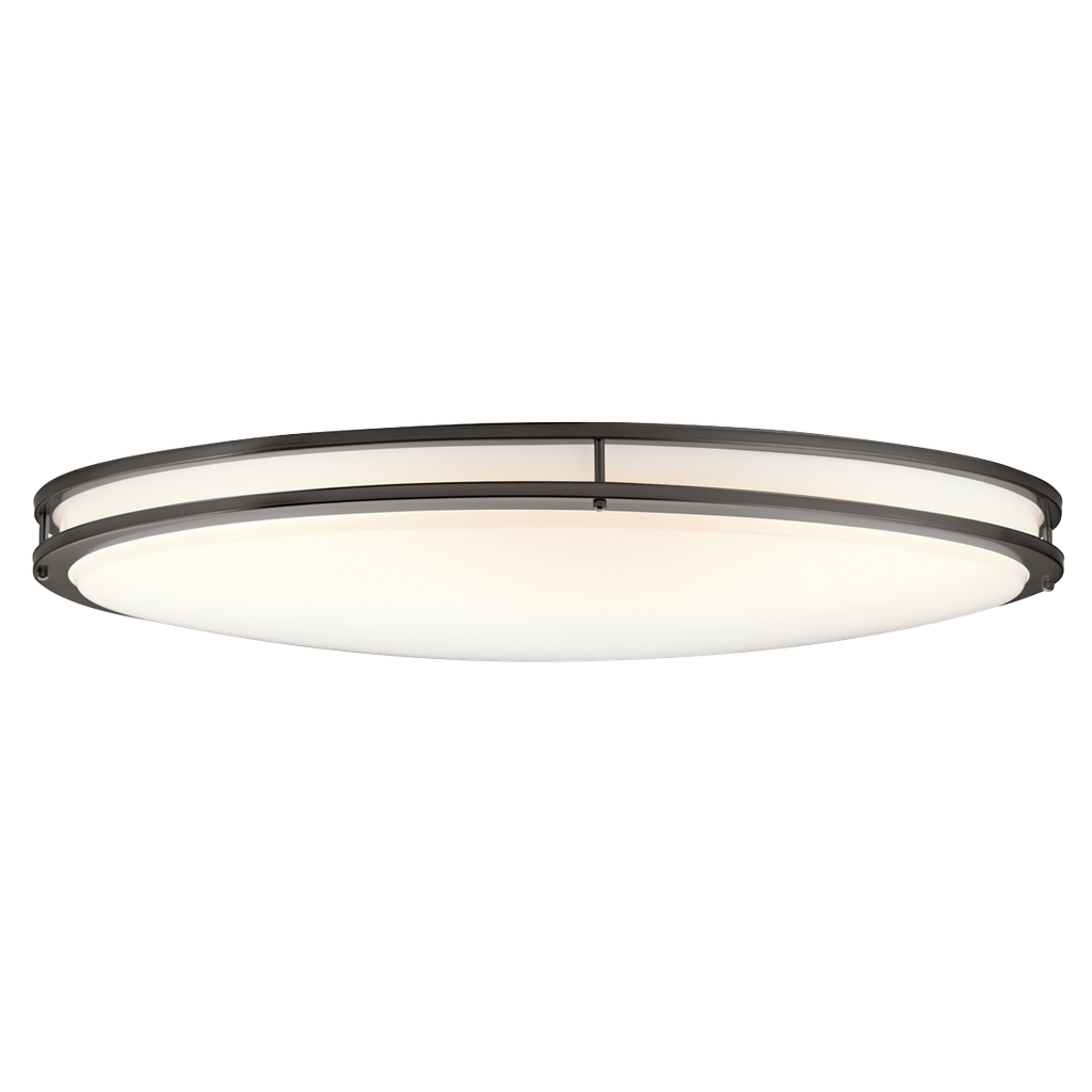 2 Light Oval Ceiling Fluorescent | Olde Bronze