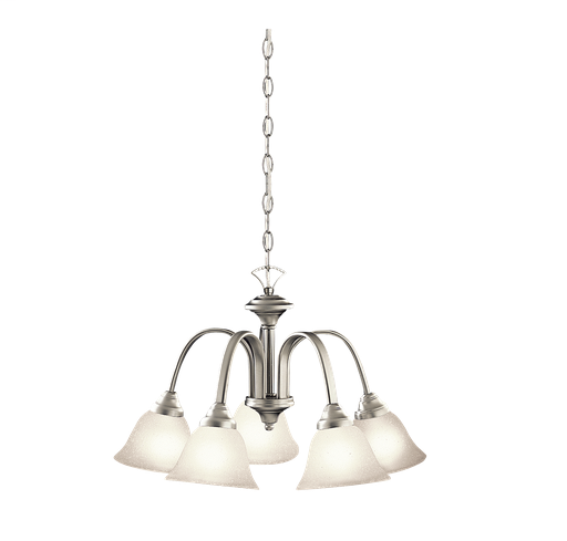 Hastings 5 Light Chandelier - Brushed Nickel