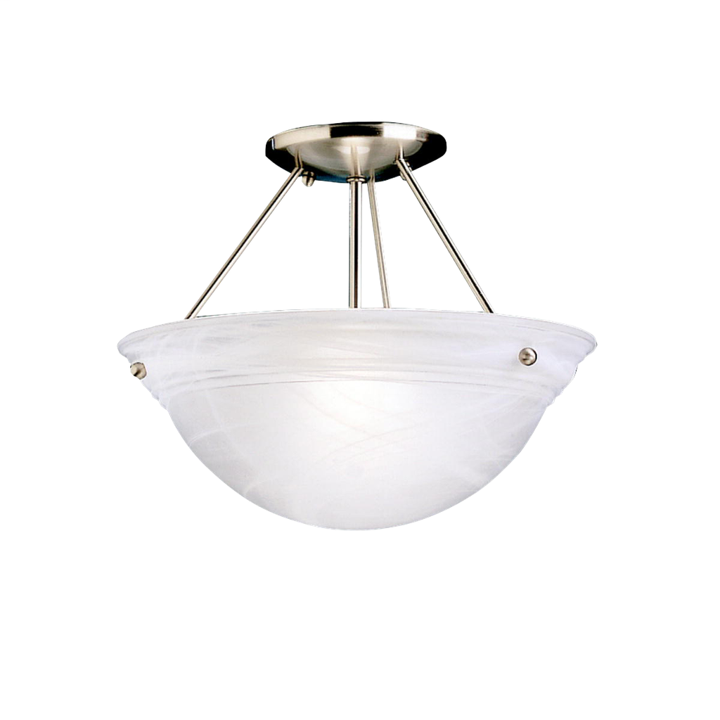 Cove Molding 2 Bulb Semi Flush Ceiling Light NI