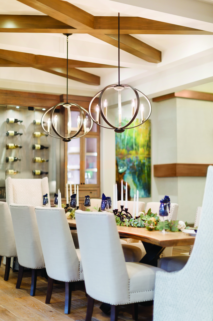 Kichler 43871CLP Elata 5 Light Chandelier Classic Pewter NorthEast Electrical