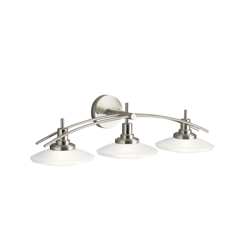 Structures 3 light Bath Light - Brushed Nickel