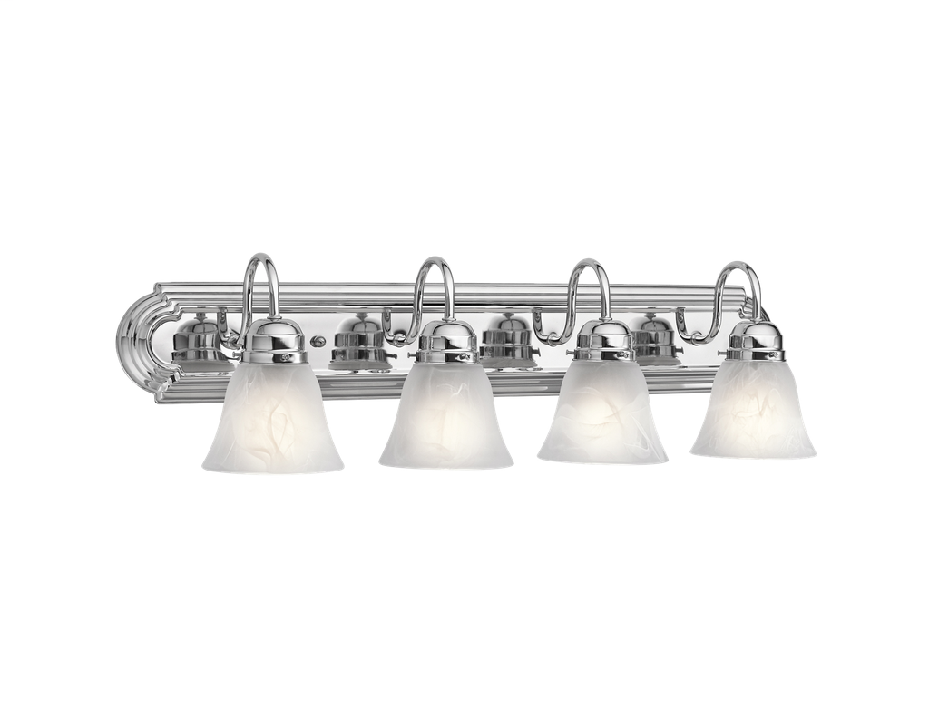 4 Light Bath Light - Chrome