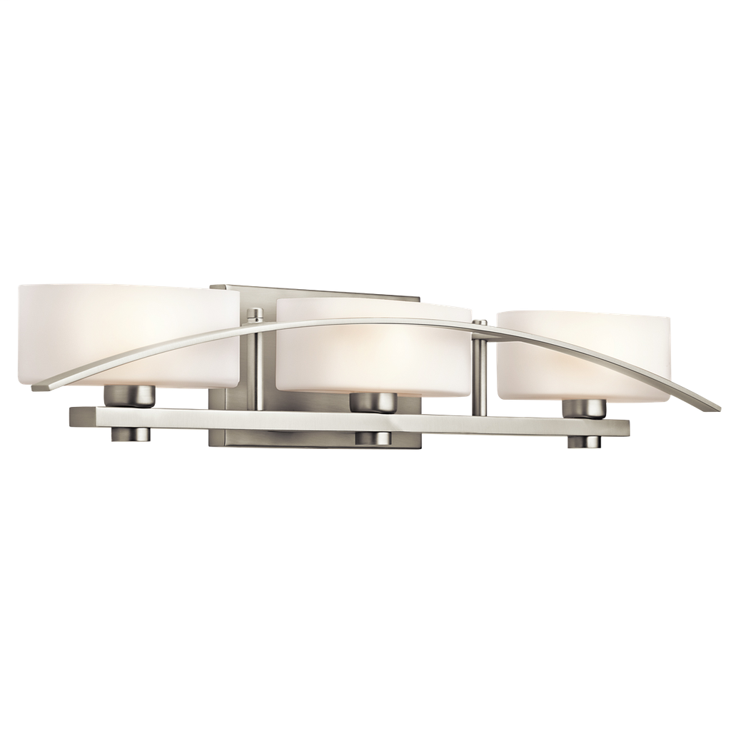 Suspension 3 light Bath Light in Brushed Nickel