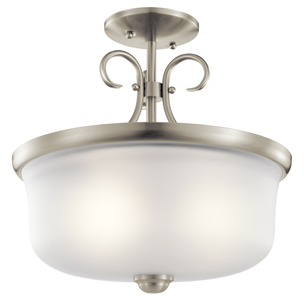 Bixler 2 Light LED Pendant/Semi Flush NI