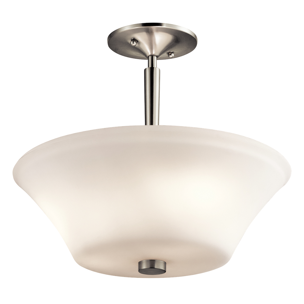 Aubrey 3 Light LED Semi Flush NI