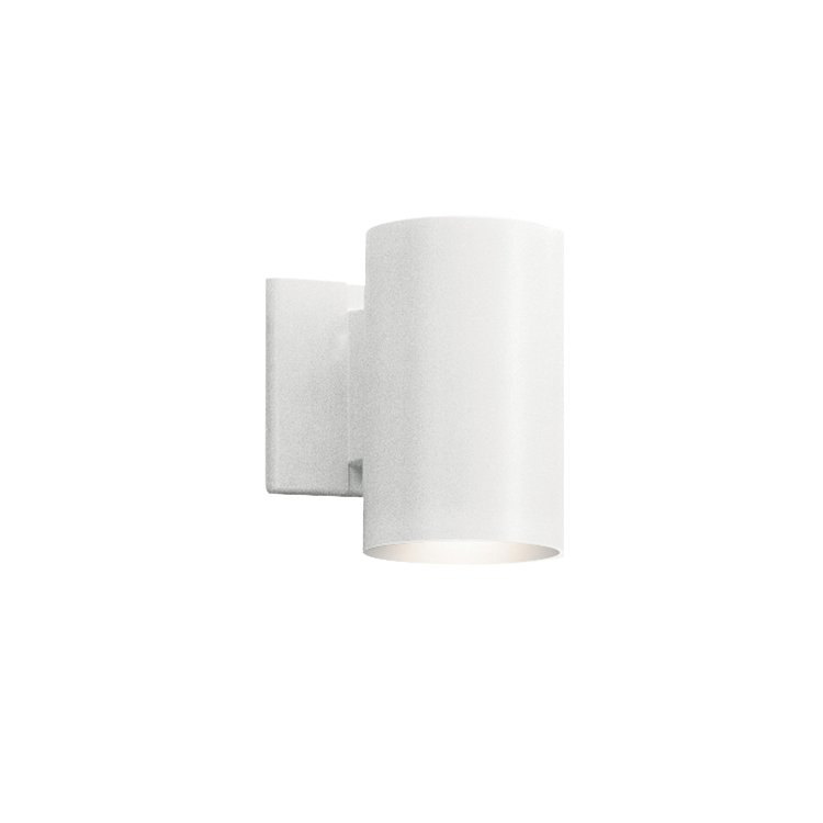 1 Light Outdoor Wall Cylinder WHT