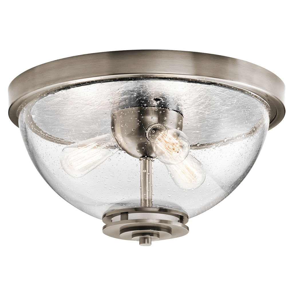 Silberne 3 Light Flush Mount in Classic Pewter CLP
