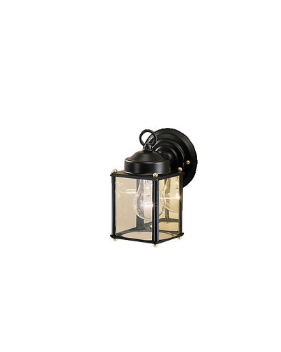 1 Light Outdoor Wall Light BK