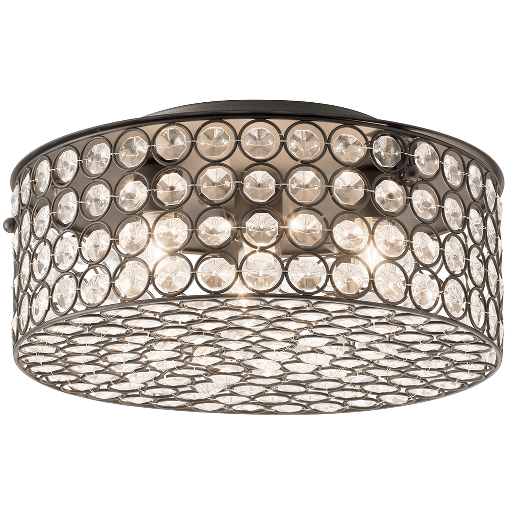 Krystal Ice 4 Light Ceiling Flush Mount OZ