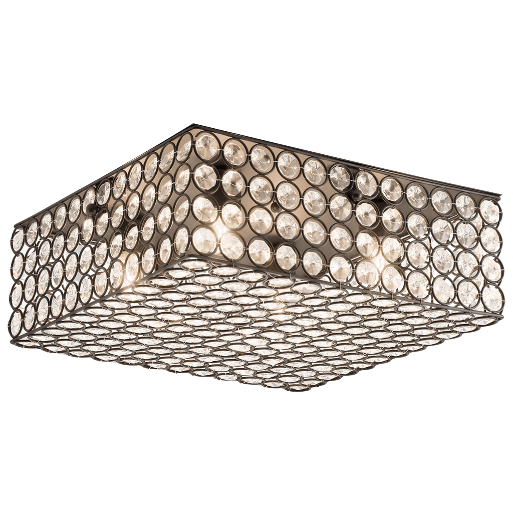 Krystal Ice 4 Light Ceiling Flush Mount OZ