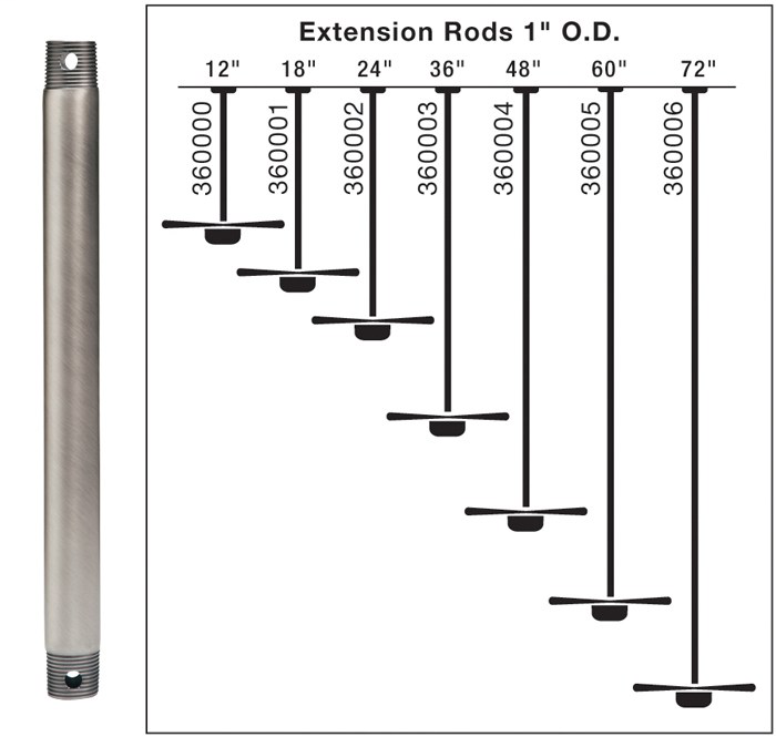 Fan Downrod 12 Inch