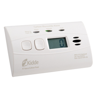 Kidde Sealed Lithium Battery Power Carbon Monoxide Alarm with Digital Display C3010D
