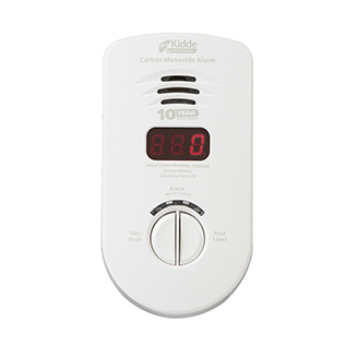 Worry-Free Living Area Plug-in Carbon Monoxide Alarm with Sealed Lithium Battery Backup and Digital Display KN-COP-DP-10YL