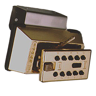Keysafe Portable Over-The-Door Mount, Pushbutton, ​Titanium 001017