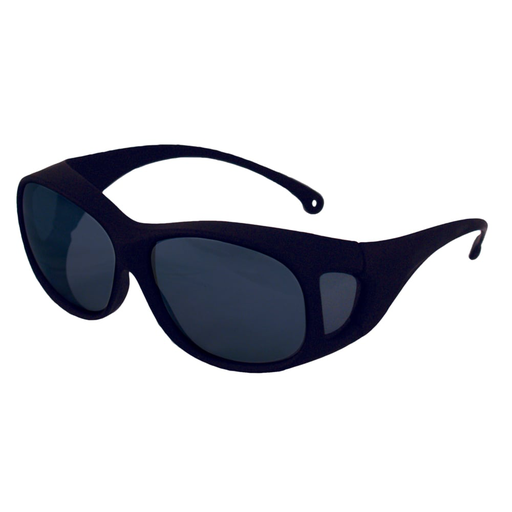 KleenGuard™ V50 OTG Safety Glasses (20747), with Anti-Fog Coating, Smoke Lenses, Brown Frame, Unisex for Men and Women (Qty 12)