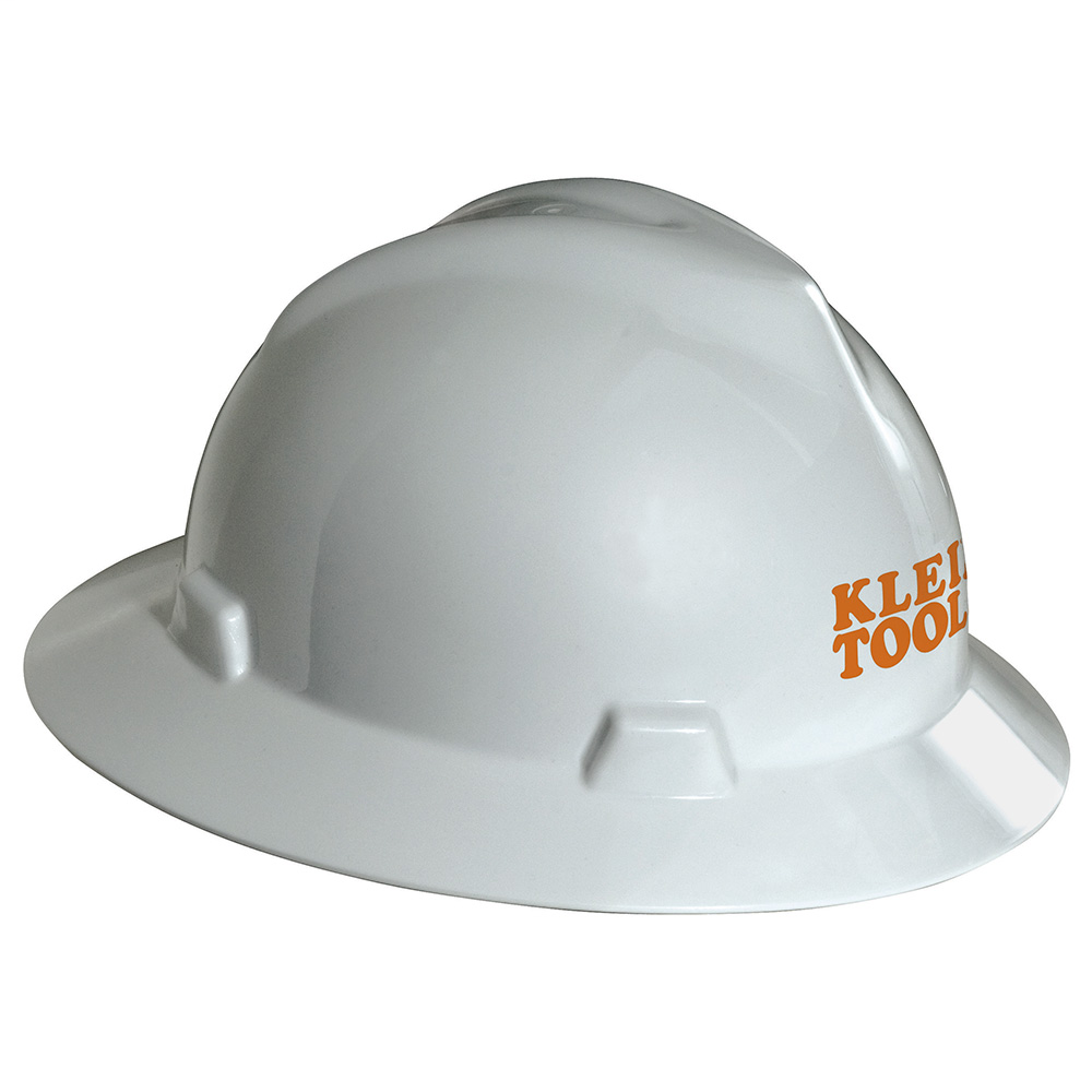 V-Gard® Hard Hat, White, with Klein Tools Logo