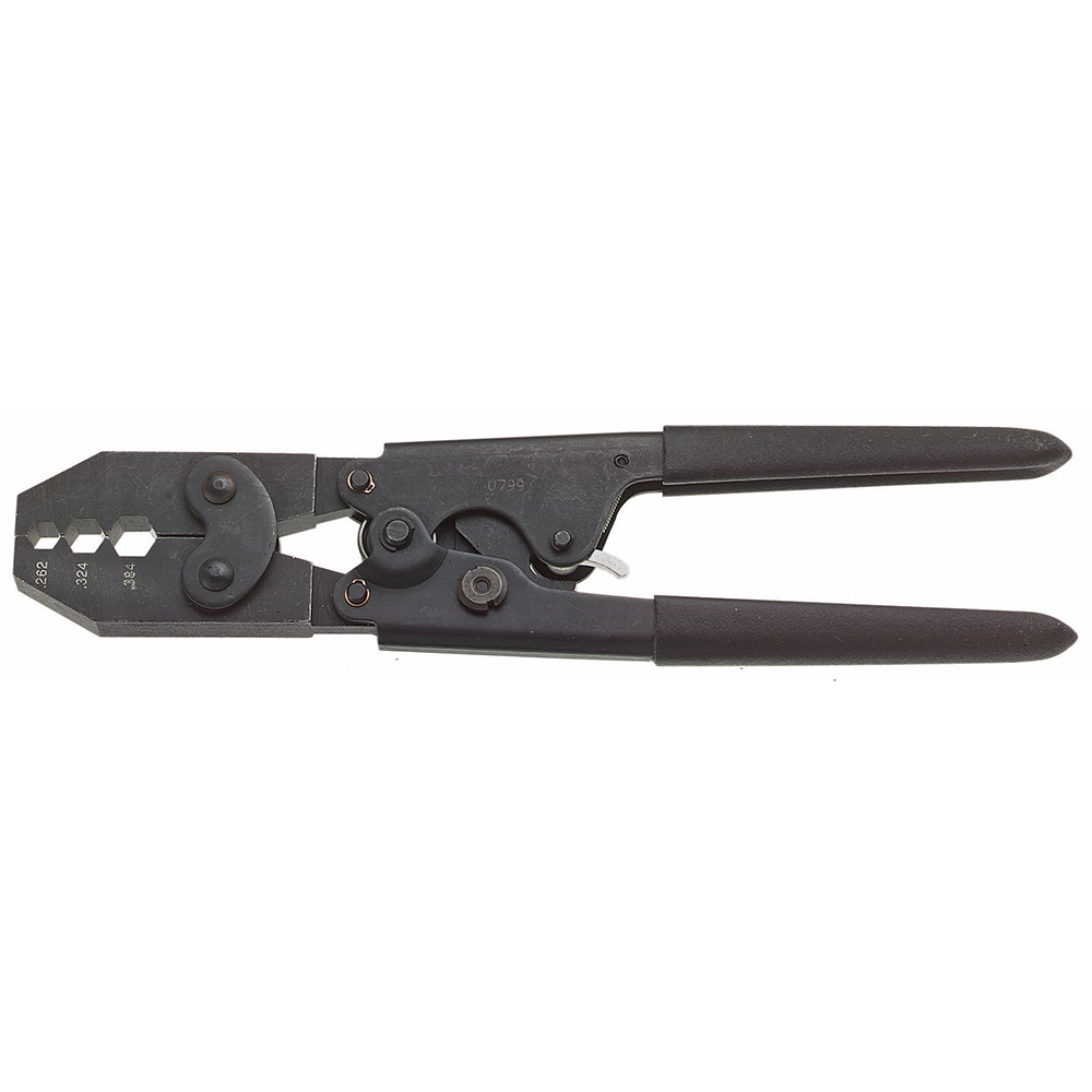 Full-Cycle Coax Ratcheting Crimper
