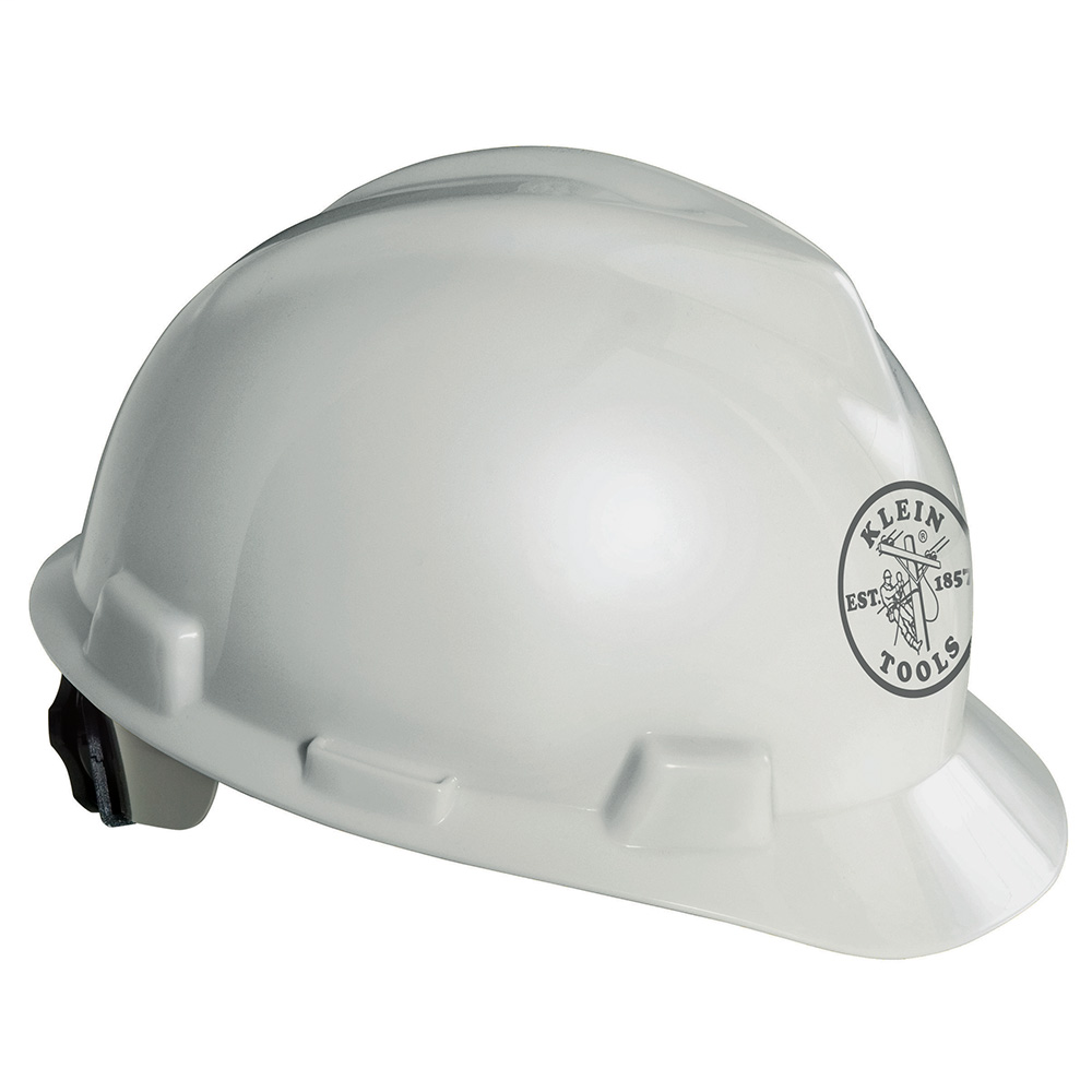 V-Gard® Hard Cap, White, with Klein Lineman Logo