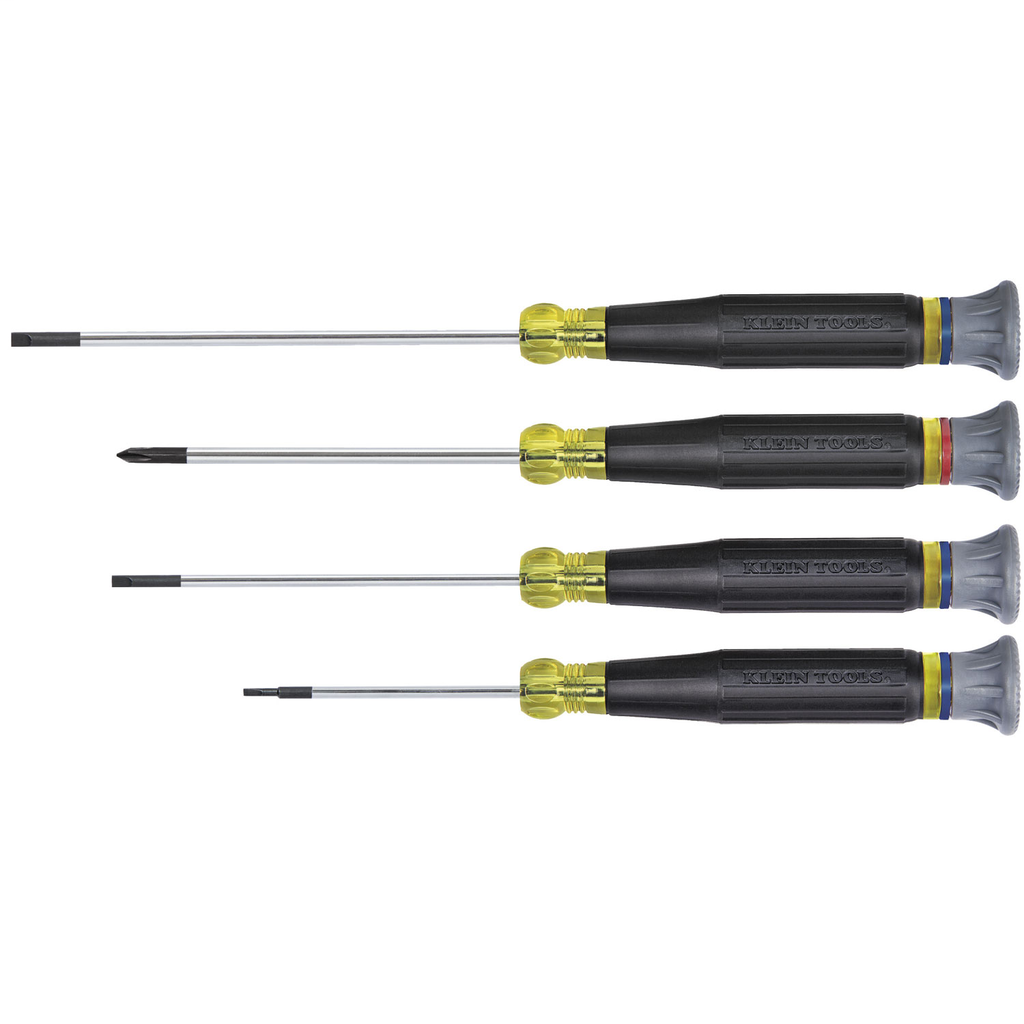 KLEIN 85613 4-Piece Electronics Screwdriver Set