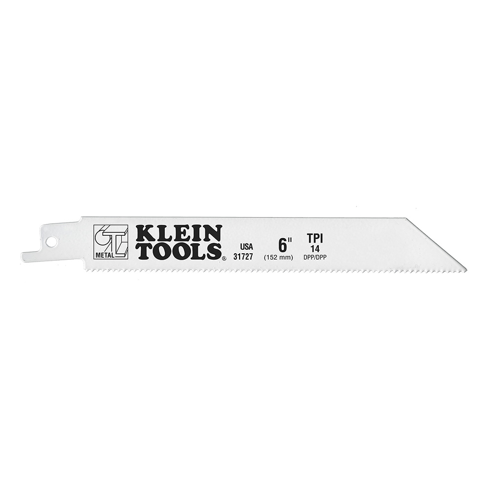 6'' Reciprocating Saw Blades, 14 TPI, 5 Pk