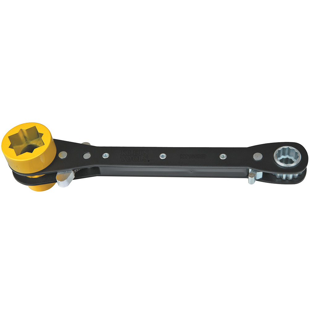 5-in-1 Lineman's Ratcheting Wrench, Heavy Duty