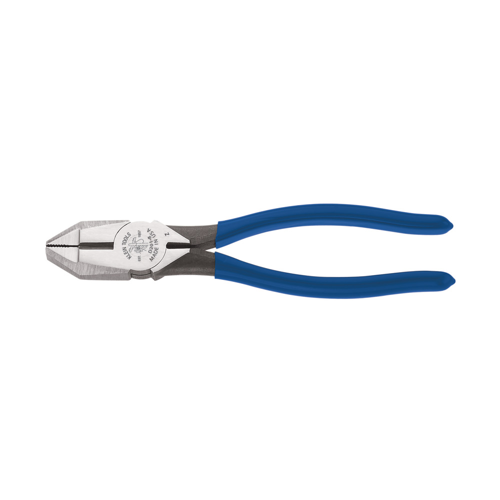 Klein Tools D201-8 1-7/16 x 1-7/32 x 5/8 Inch Plastic Dipped Dark Blue Handle Square Side Cutting Pliers Klein Tools D201-8 1-7/16 x 1-7/32 x 5/8 Inch Plastic Dipped Dark Blue Handle Square Side Cutting Pliers