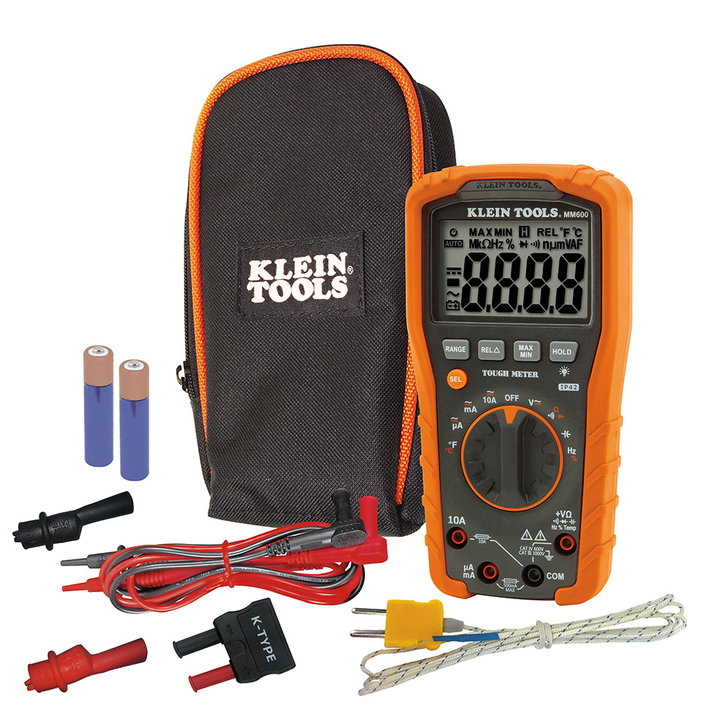 Digital Multimeter, Auto-Ranging, 1000V