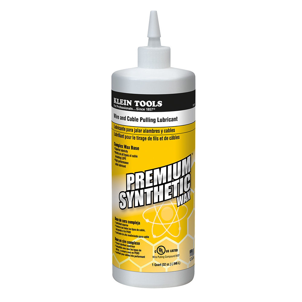 Klein Tools 51010 20 to 122 Degrees F 1 Quart Squeeze Bottle Premium Synthetic Wax Klein Tools 51010 20 to 122 Degrees F 1 Quart Squeeze Bottle Premium Synthetic Wax