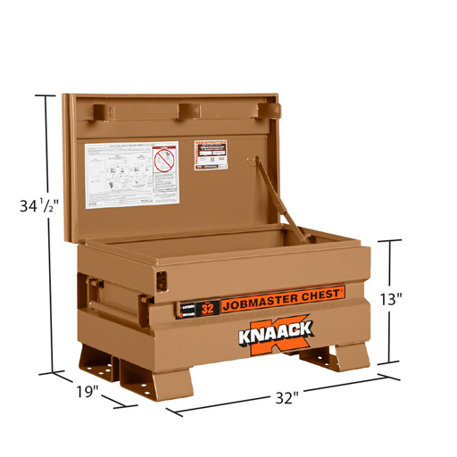 [美品]BOX COMP HATA JACKMAN KNAACK Storagemaster Jobsite Piano Box with JunkTrunk, Tan