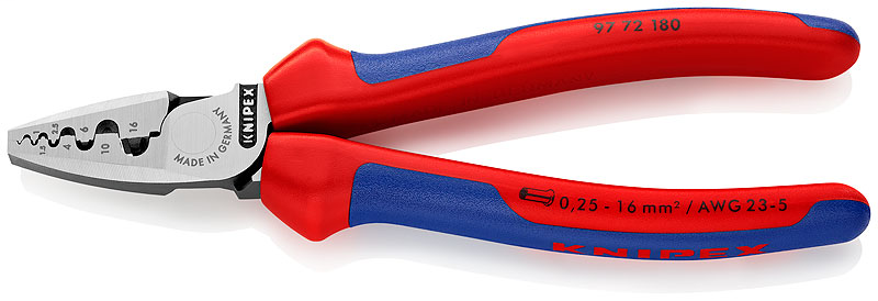 97 72 180 Crimping pliers for wire end ferrules