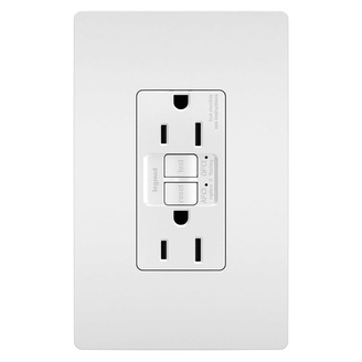 Pass & Seymour AFGF152TRW 15 Amp 125 VAC NEMA 5-15R White Thermoplastic Dual Function AFCI/GFCI Receptacle Pass & Seymour AFGF152TRW 15 Amp 125 VAC NEMA 5-15R White Thermoplastic Dual Function AFCI/GFCI Receptacle