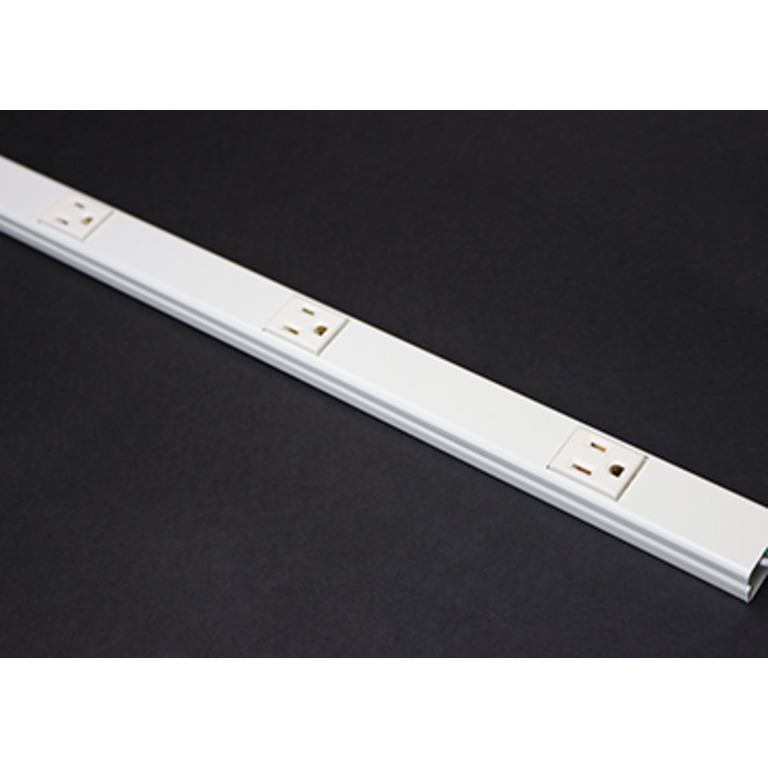 Wiremold BK20GB306 36" 6" Center Distance Black Steel Single Raceway