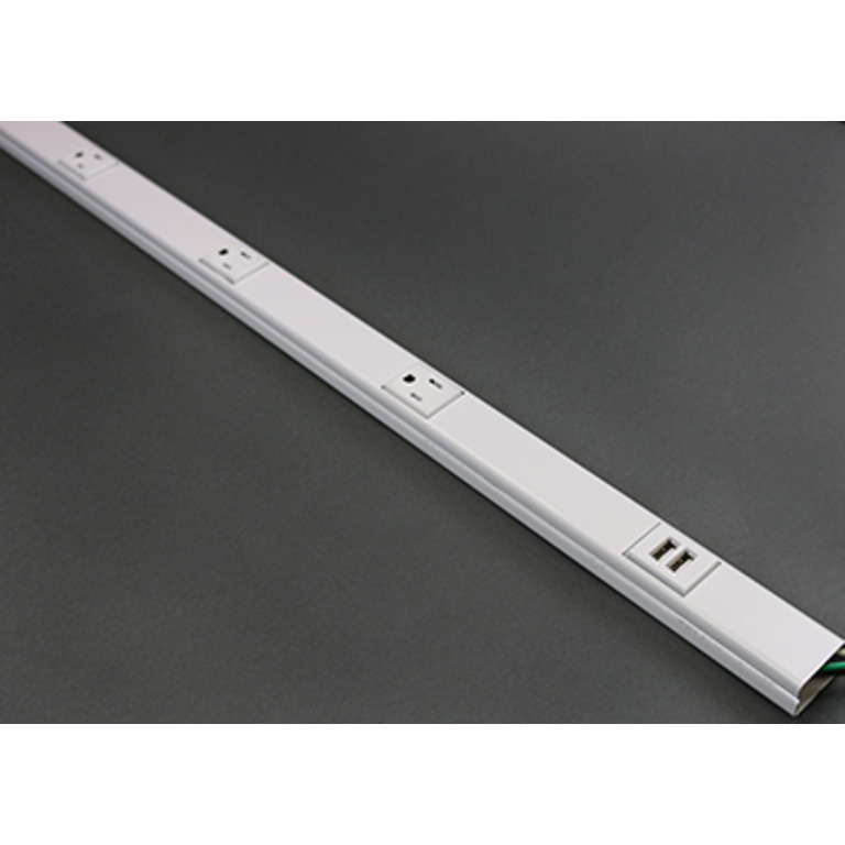 Wiremold WH20GB506TRUSB 5 Foot White Steel 1Channel Raceway Tamper