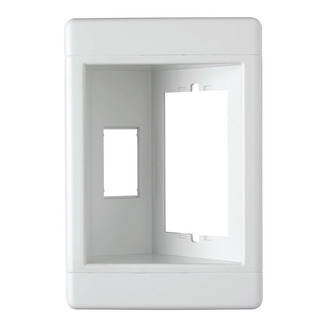 Single-Gang Recessed TV Box (Frame Only), White