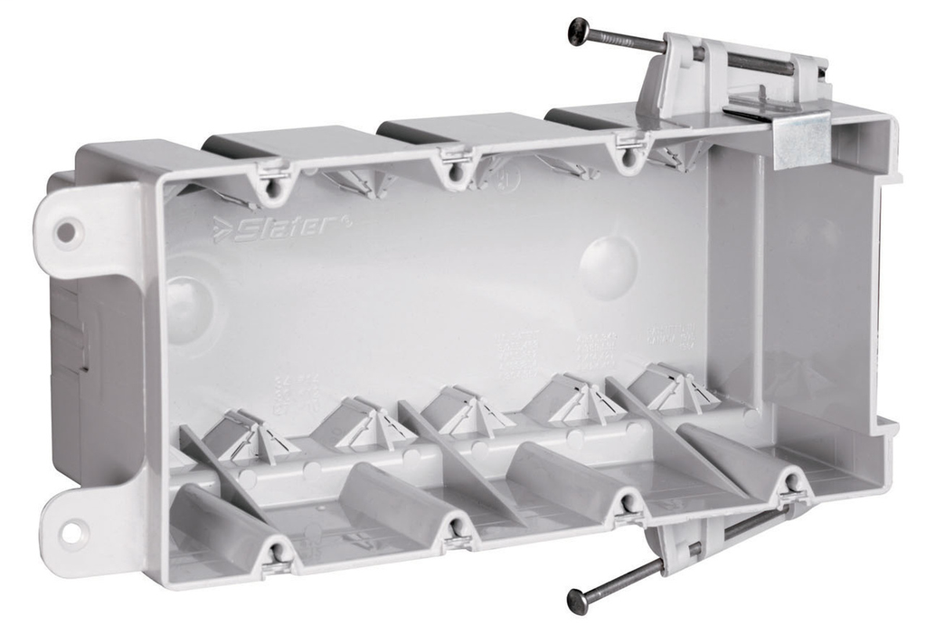 Pass & Seymour S4-68-RAC 3-13/16 x 7-13/16 x 3" 68" 4-Gang Thermoplastic Switch and Outlet Box Pass & Seymour S4-68-RAC 3-13/16 x 7-13/16 x 3" 68" 4-Gang Thermoplastic Switch and Outlet Box