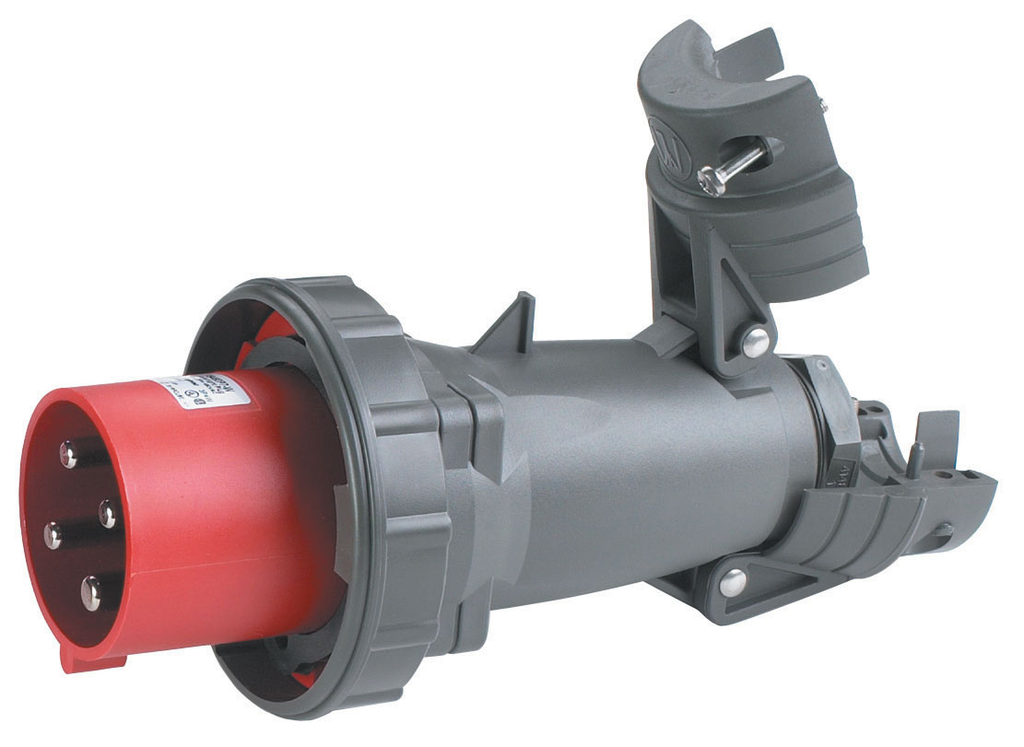 Pass & Seymour PS430P7-W 30 Amp 480 VAC 3-Phase 3-Pole 4-Wire Red Nylon Watertight Pin and Sleeve Plug Pass & Seymour PS430P7-W 30 Amp 480 VAC 3-Phase 3-Pole 4-Wire Red Nylon Watertight Pin and Sleeve Plug