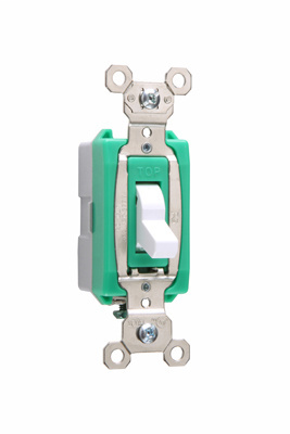 Pass & Seymour PS30AC1-W 30 Amp 120/270 VAC 1-Pole White Glass Reinforced Nylon Screw Mounting Toggle Switch Pass & Seymour PS30AC1-W 30 Amp 120/270 VAC 1-Pole White Glass Reinforced Nylon Screw Mounting Toggle Switch