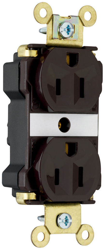 DUP RECEPT 15A/125VAC RED DUP RECEPT 15A/125VAC RED