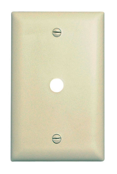 Pass & Seymour TP11-I 1-Gang 1-Telephone/Cable Outlet Ivory Nylon Standard Unbreakable Communication Wallplate Pass & Seymour TP11-I 1-Gang 1-Telephone/Cable Outlet Ivory Nylon Standard Unbreakable Communication Wallplate